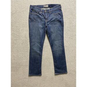 Signature Levi's Jeans Stretch Mid Rise Straight Medium Wash Sz 10 S/C